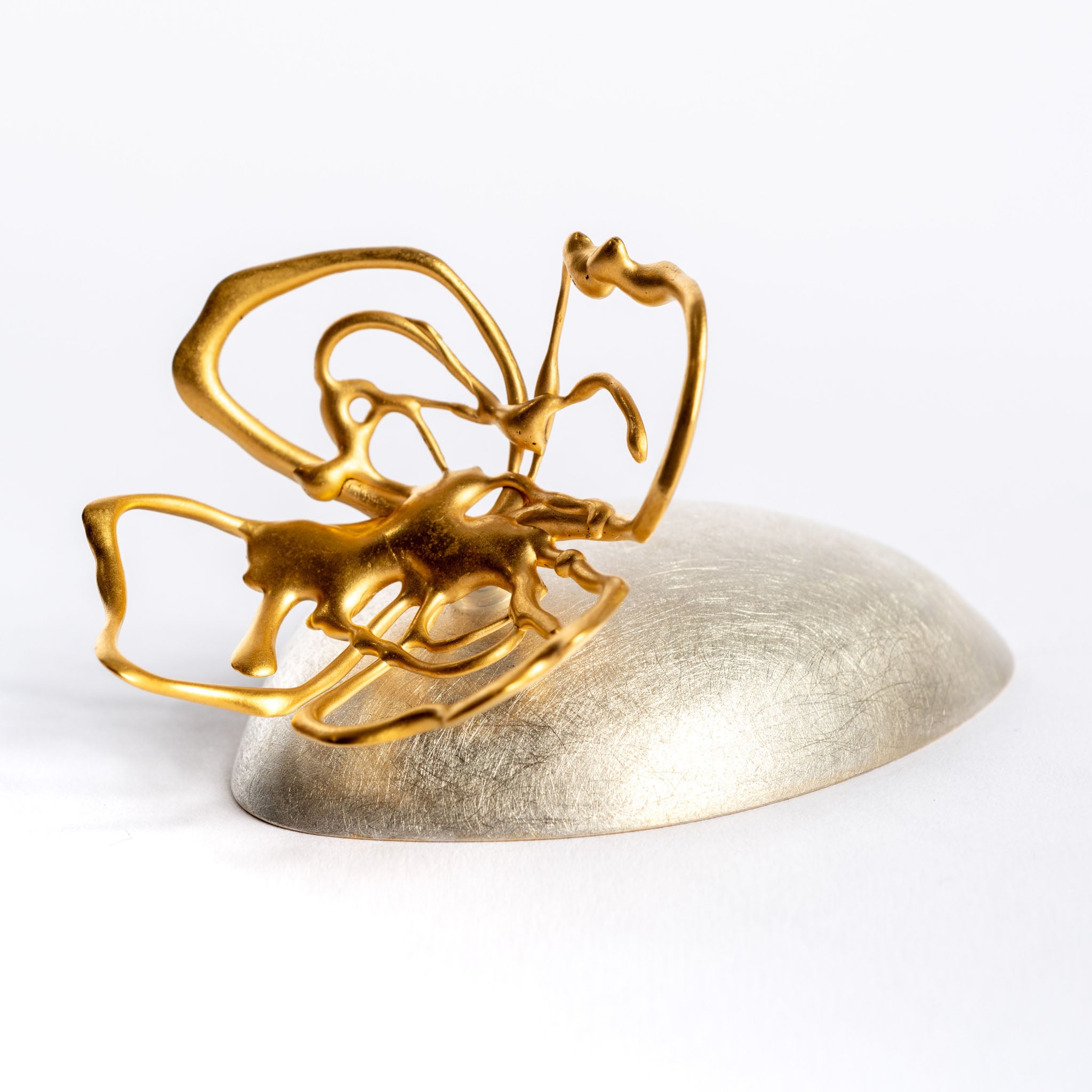 Perfume Container in Gilding Metal, Bronze and Silver